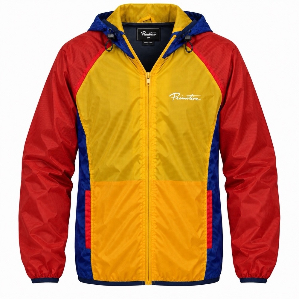 Primitive Windbreaker Colorblock Y2K Streetwear Vintage Style Size M